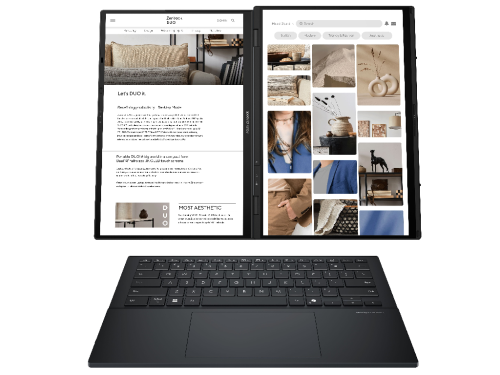 ASUS ZenBook Duo OLED UX8406CA / 14 TOUCH FullHD OLED 120Hz / Core Ultra 9 285H / 32GB LPDDR5X / 1TB SSD / Windows 11 Home
