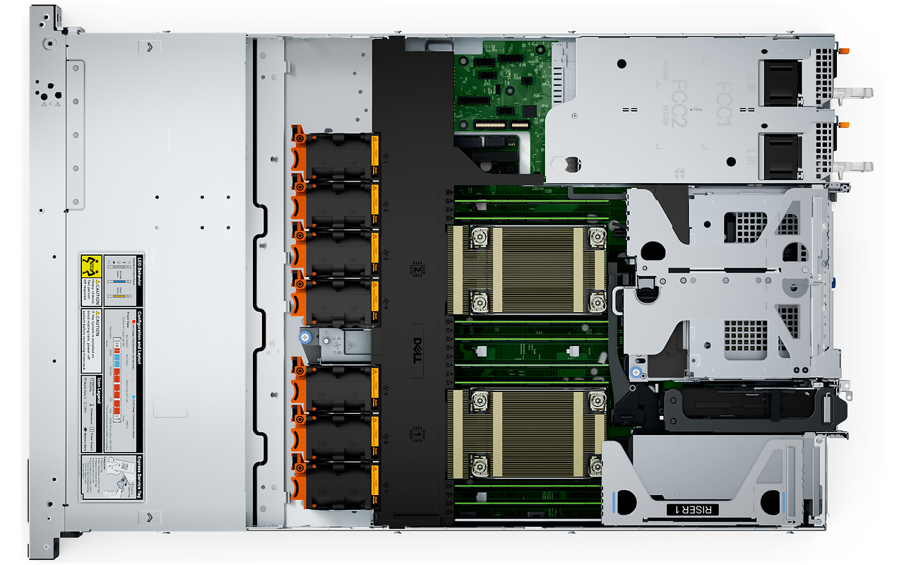 DELL PowerEdge R660xs 8x2.5 / Xeon Silver 4509Y / 64GB DDR5 / 480GB SSD / PERC H755 / 1+1 800W