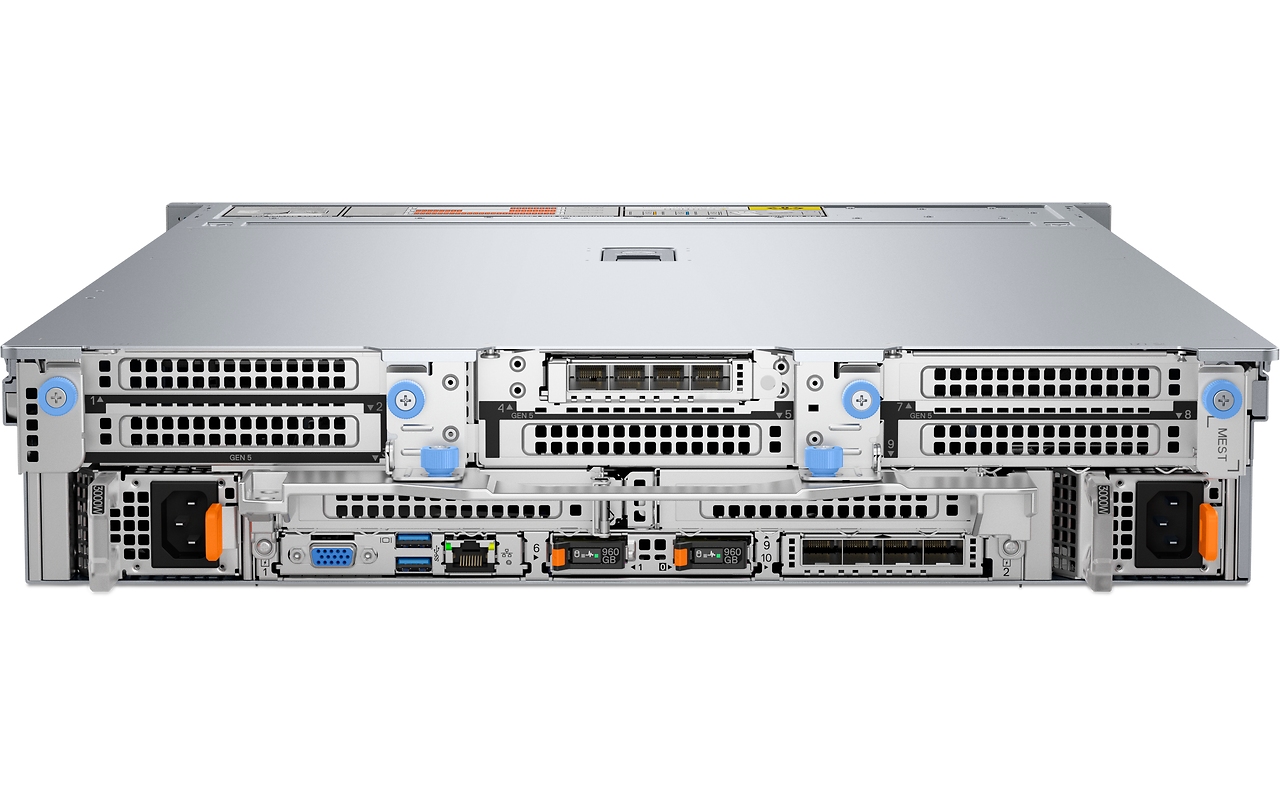 DELL PowerEdge R770 8x2.5 / 2x Xeon 6 Efficient 6780E / 8x 64GB DDR5 RDIMM / 8x 1.6TB NVMe / iDRAC10 / 2+0 1500W