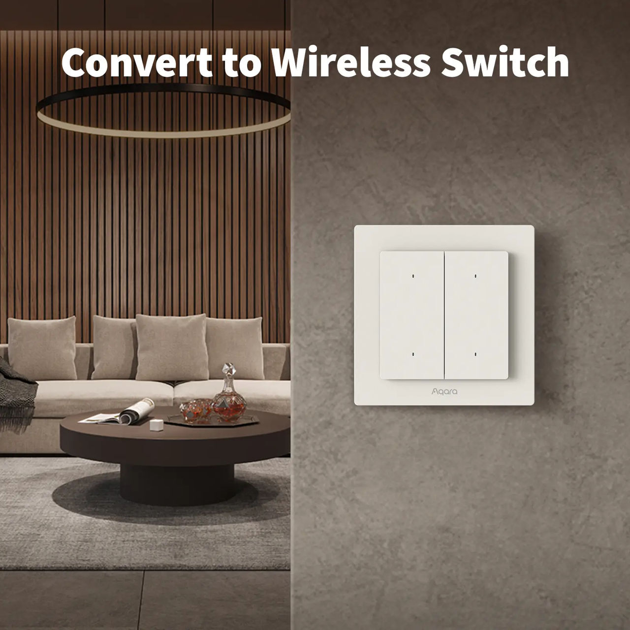 Aqara Light Switch H2 EU / 4 Buttons + 2 Channels White