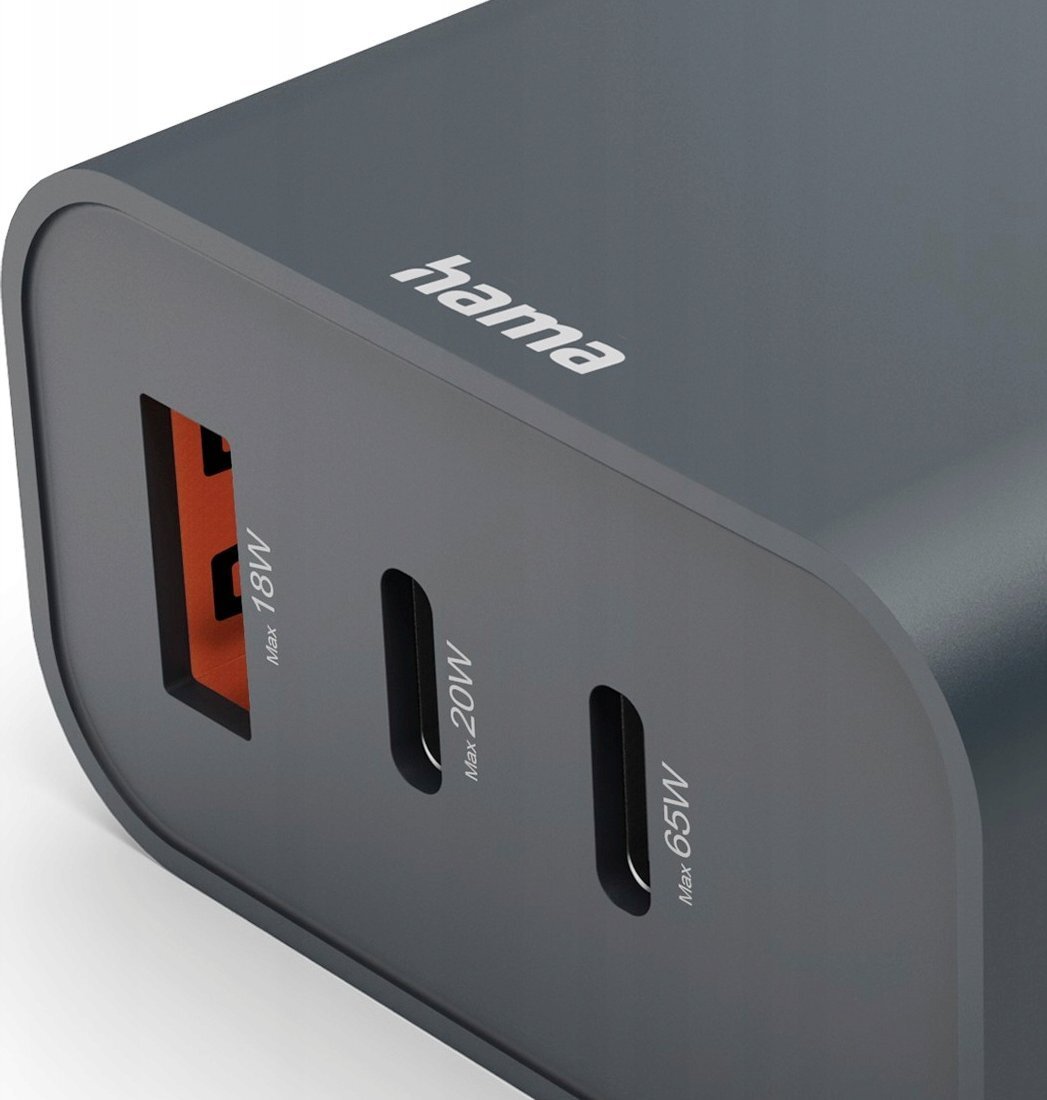 HAMA Fast Charger 65W / 86445 Grey