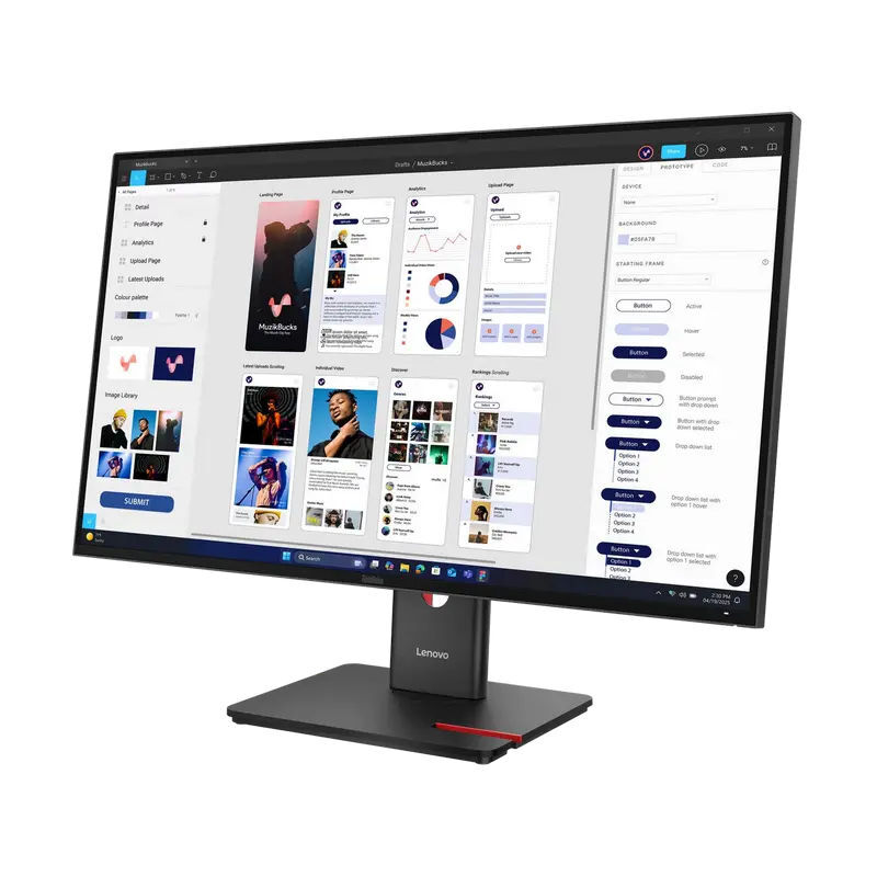 Lenovo ThinkVision T32UD-40 / 31.5 IPS 4K UHD Black