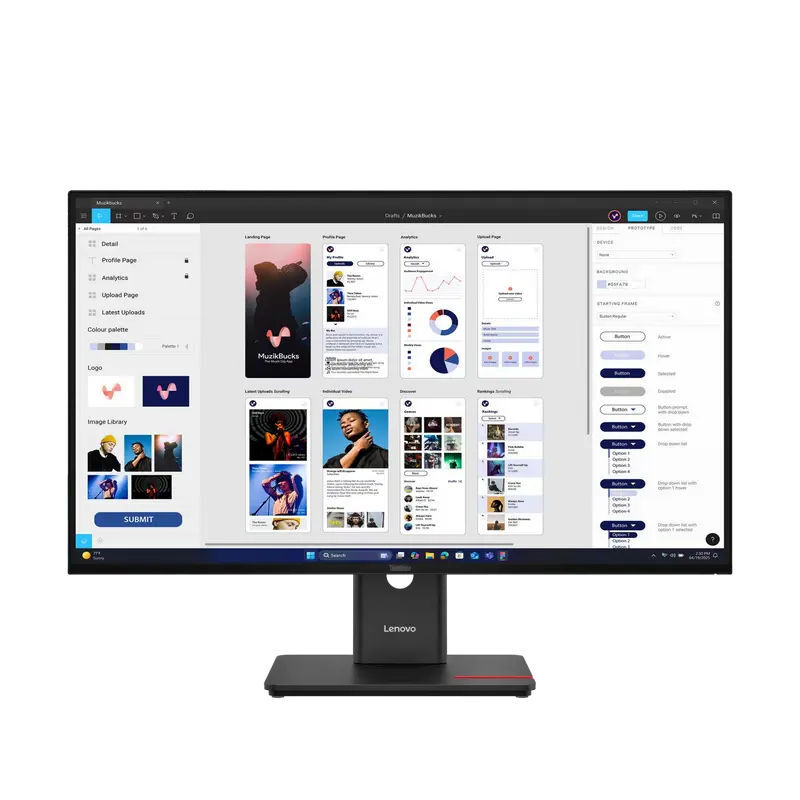 Lenovo ThinkVision T32UD-40 / 31.5 IPS 4K UHD Black