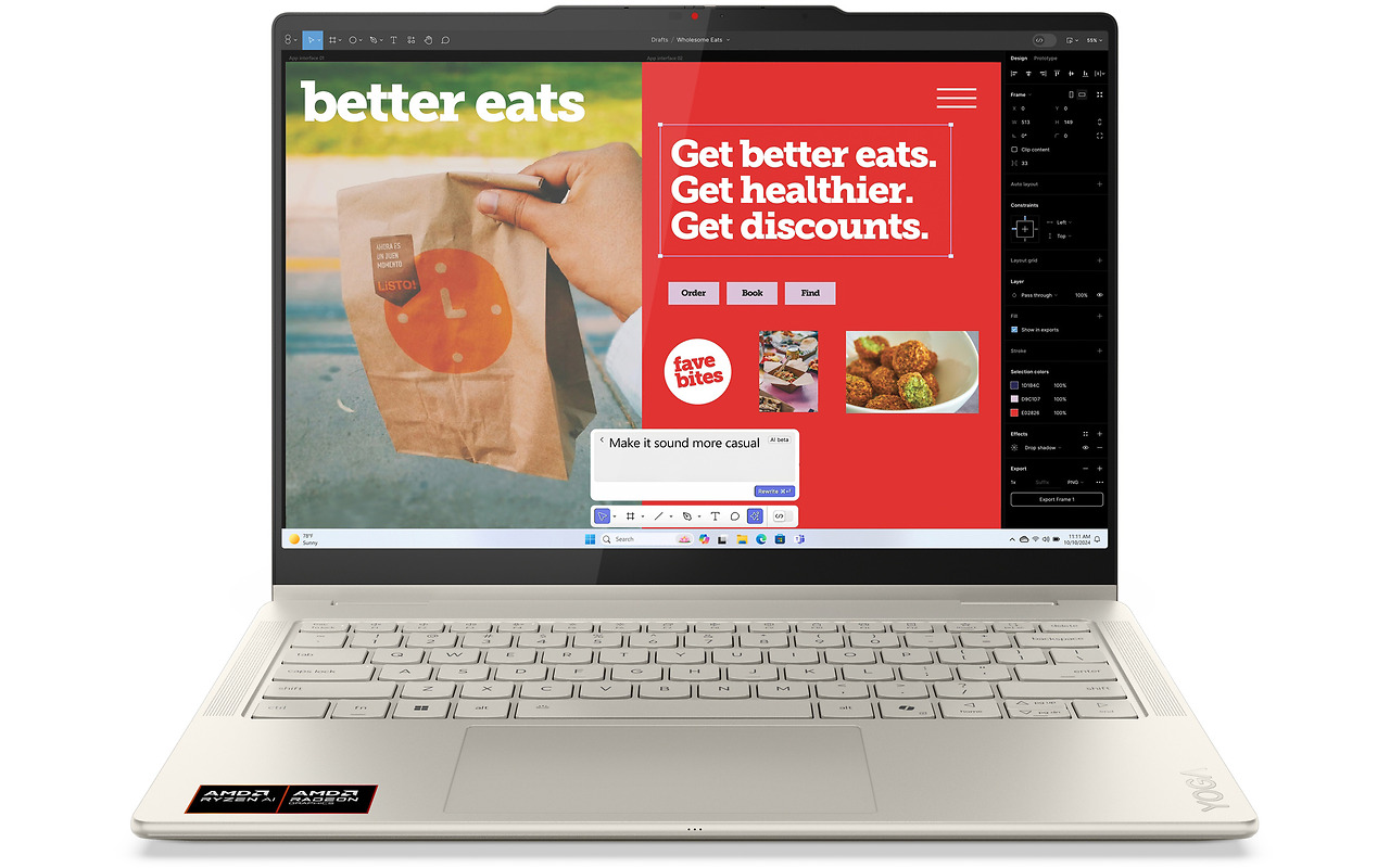 Lenovo Yoga 7 2-in-1 14AKP10 / 14 Touch OLED / Ryzen AI 50 TOPS / 16GB LPDDR5x / 1TB SSD / Radeon 860M / Windows 11 HOME