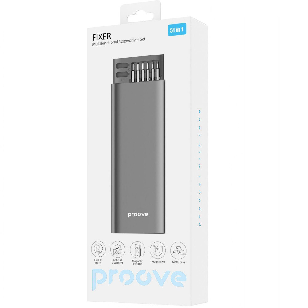 Proove Multifunctional screwdriver set Fixer / 51 in 1