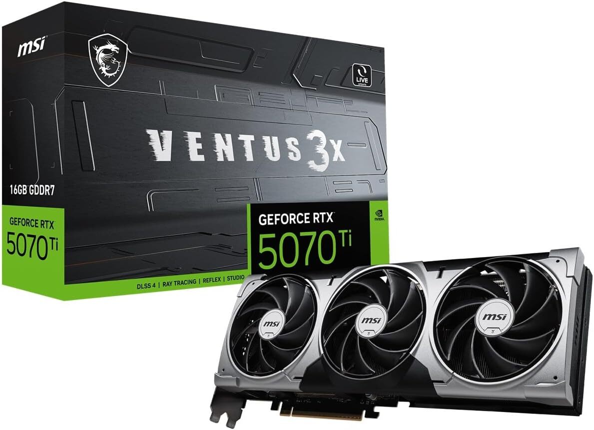 MSI GeForce RTX 5070 Ti VENTUS 3X 16G OC / 16GB GDDR7 256Bit