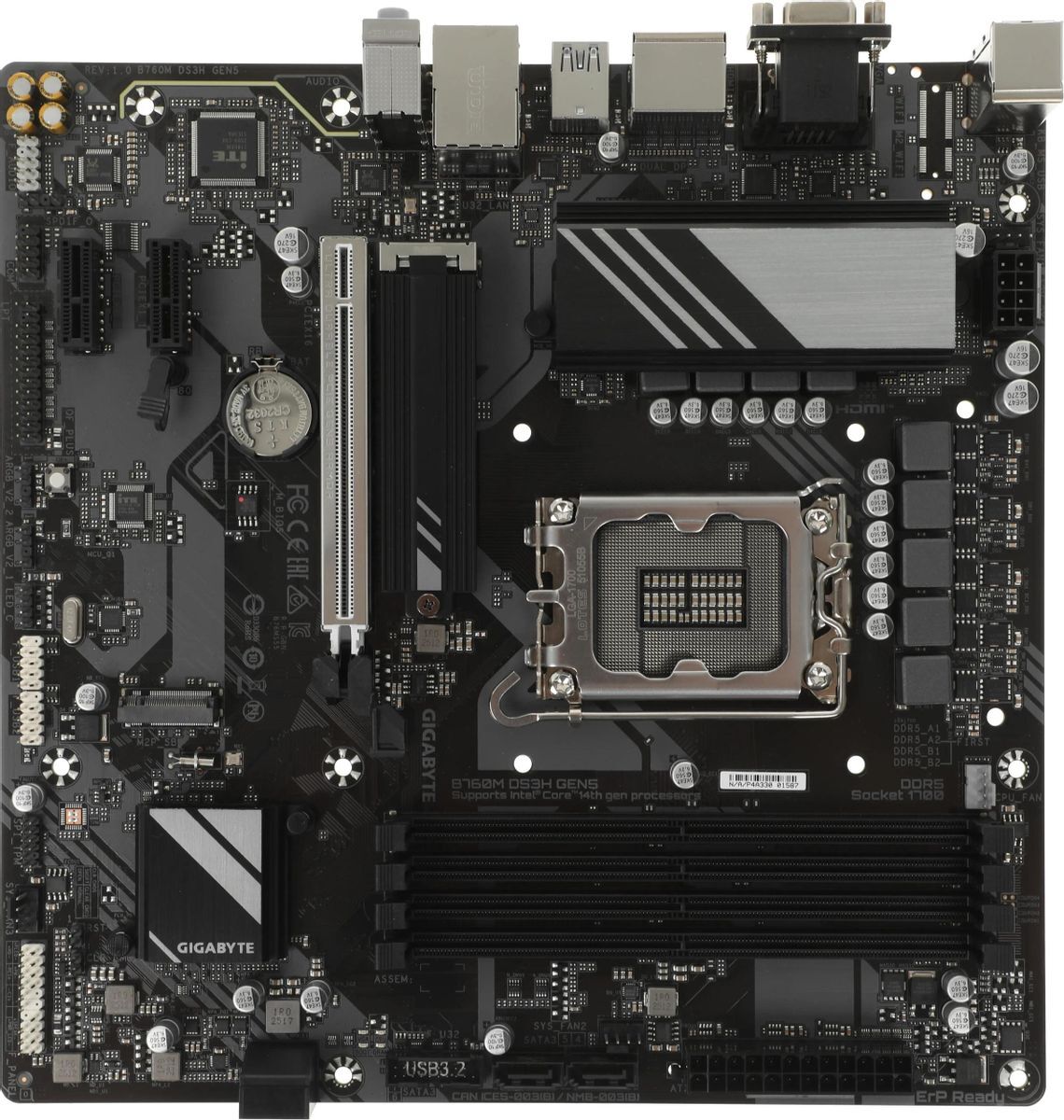 GIGABYTE B760M DS3H GEN5