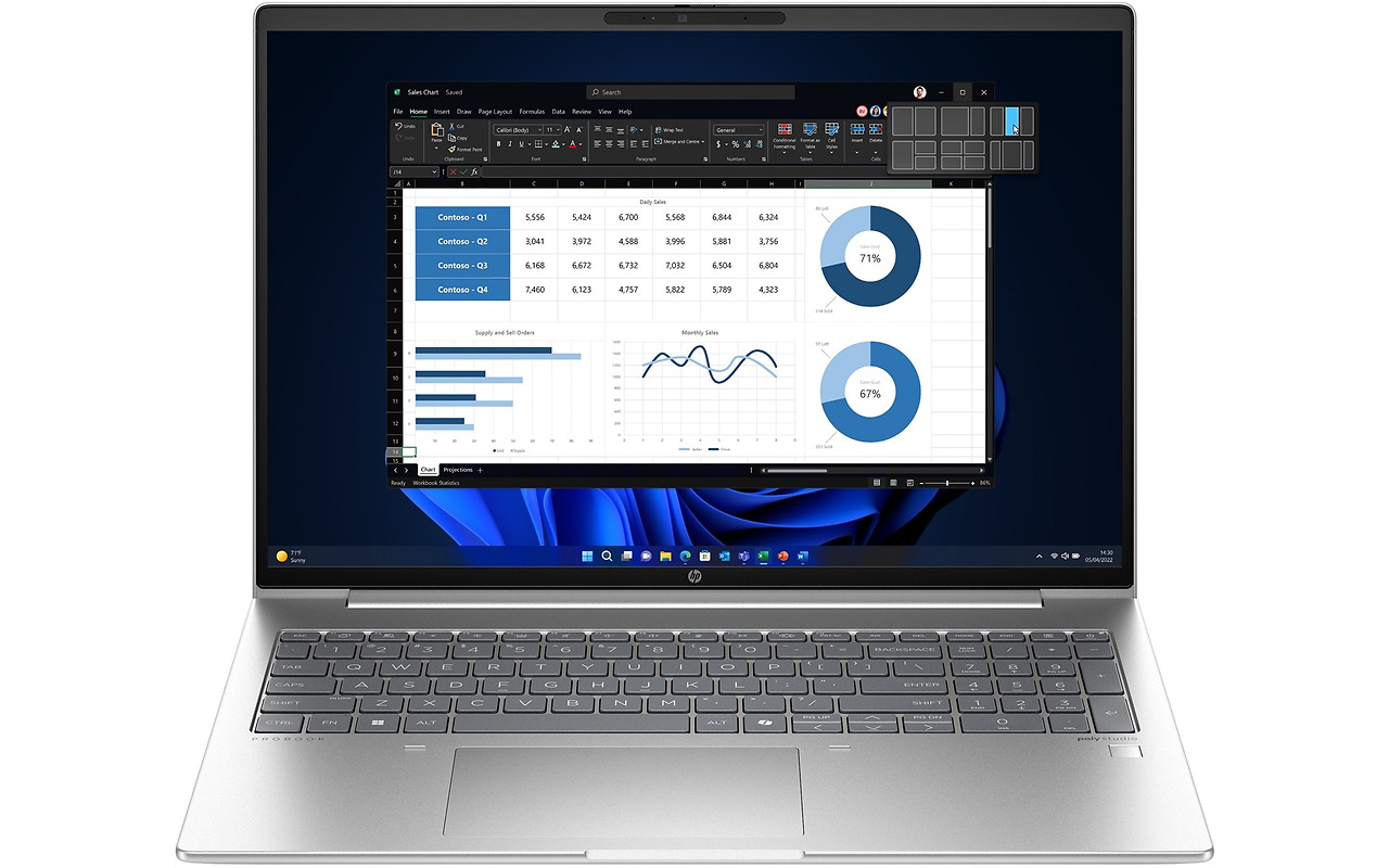 HP ProBook 460 G11 / 16 WUXGA UWVA AG 300nits / Intel Core Ultra 7-155U / 16GB DDR5 / 512Gb SSD