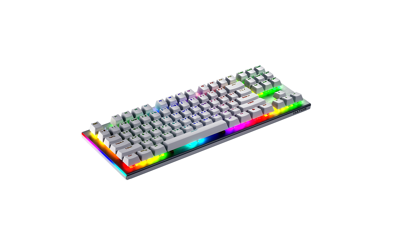HATOR Gravity X TKL RGB / EN/UA White