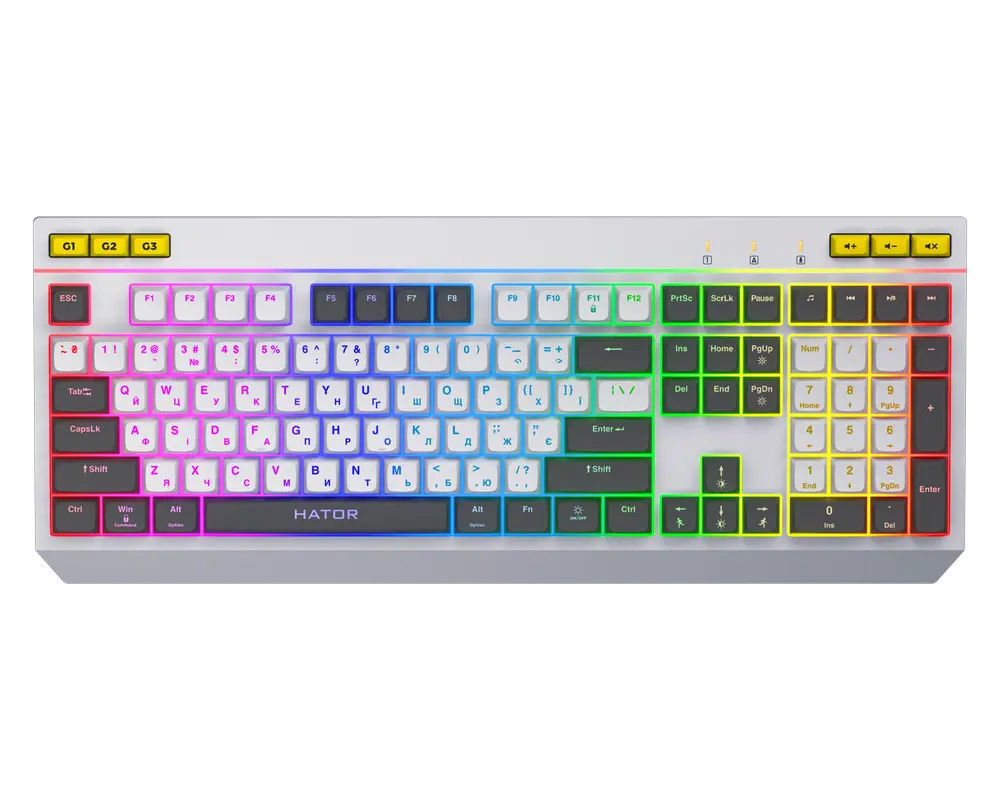 HATOR Icefall RGB / EN/UA White