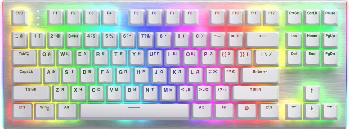 HATOR Gravity X TKL RGB / EN/UA White