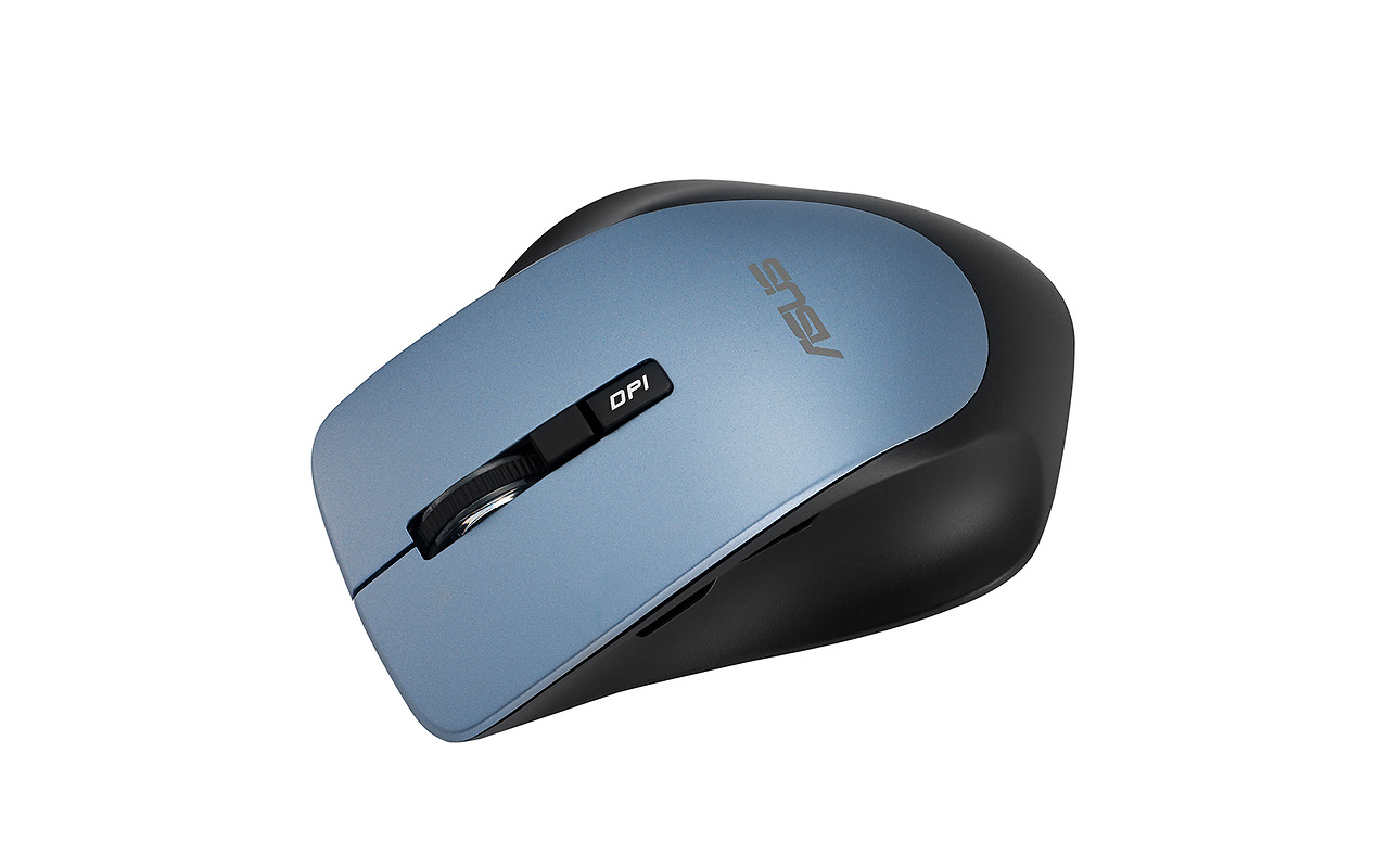 Mouse ASUS WT425 / Wireless / Silent / Optical / 1000-1600 dpi / 6 buttons / Ergonomic / Cyan