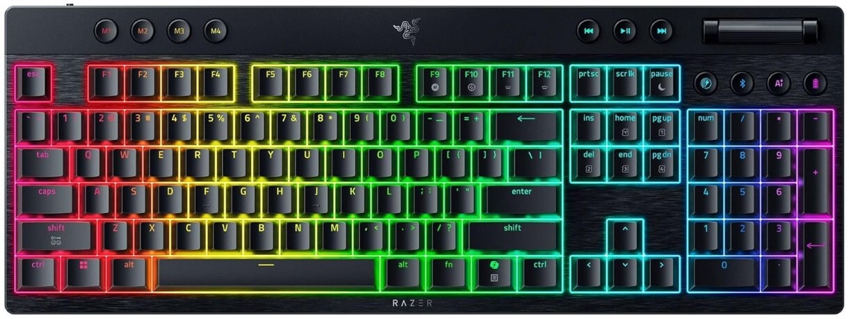 Razer Mechanical BlackWidow V4 Low-Profile HyperSpeed / RZ03-05270100-R3M1 US Layout