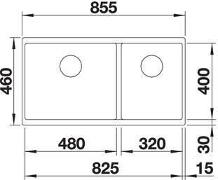 BLANCO Subline 480/320-U / 525993