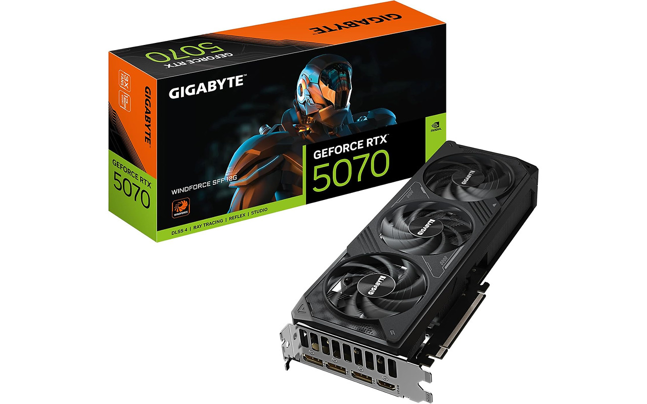GIGABYTE GeForce RTX 5070 WindForce SFF 12GB GDDR7 192bit / GV-N5070WF3-12GD
