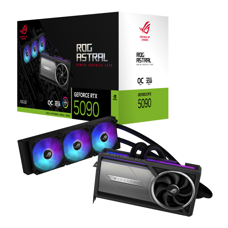 ASUS GeForce RTX 5090 32GB GDDR7 ROG Astral Gaming LC OC 512bit / ROG-ASTRAL-LC-RTX5090-O32G-GAMING