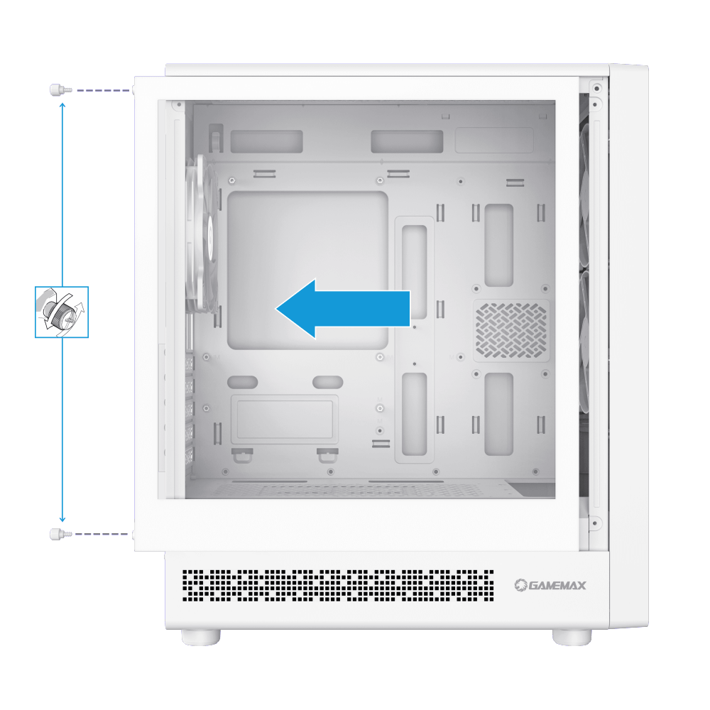 GameMax Focus MW mATX White