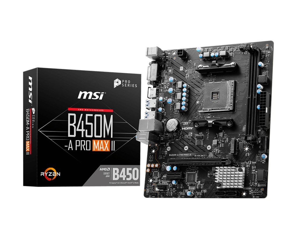 MSI B450M-A PRO MAX II mATX AM4 DDR4
