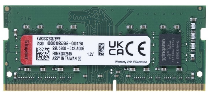 Kingston ValueRam KVR32S22S8/8WP / 8GB DDR4 3200 SODIMM