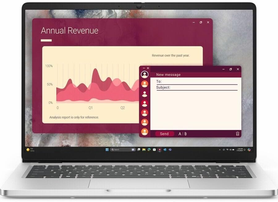 DELL Pro 14 / 14 FullHD+ / Core Ultra 7 265U / 16GB DDR5 / 512GB SSD / PC14250 Silver