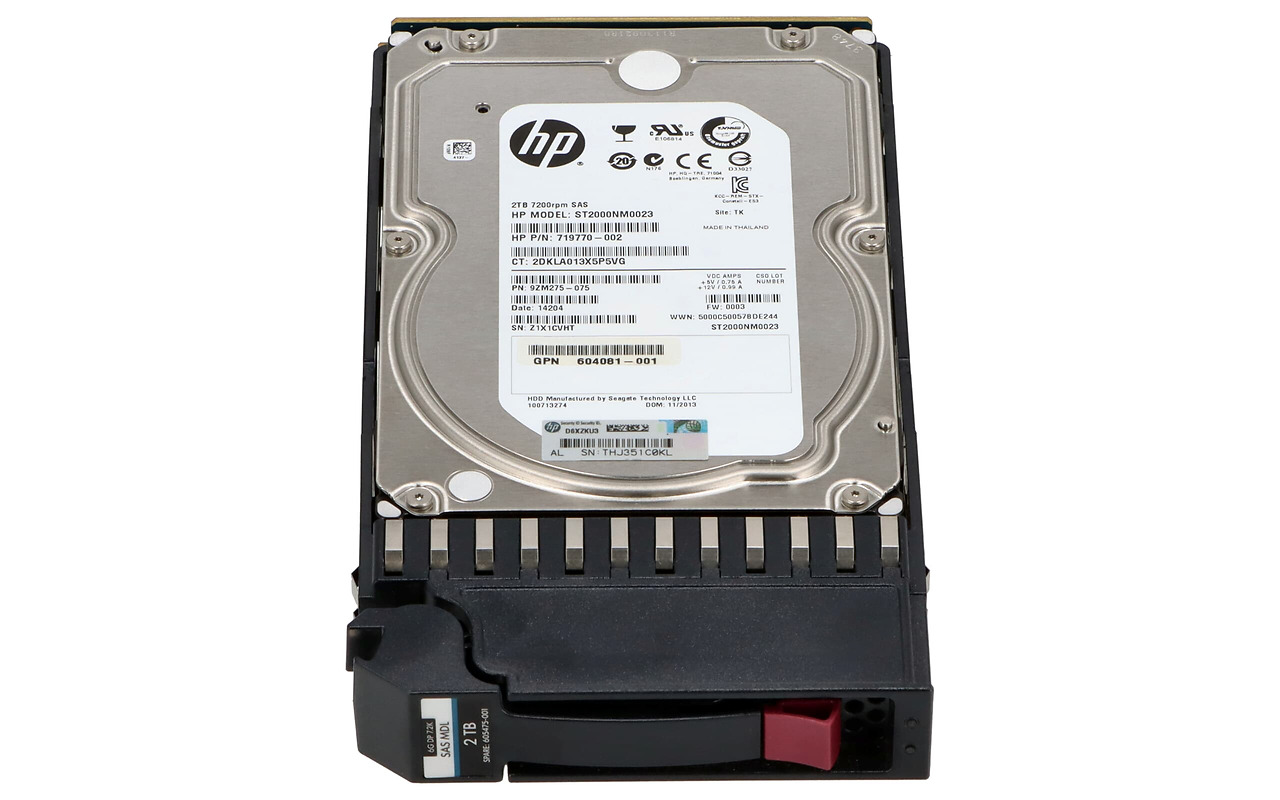 HP P2000 2TB SAS 6G 7.2K LFF HDD