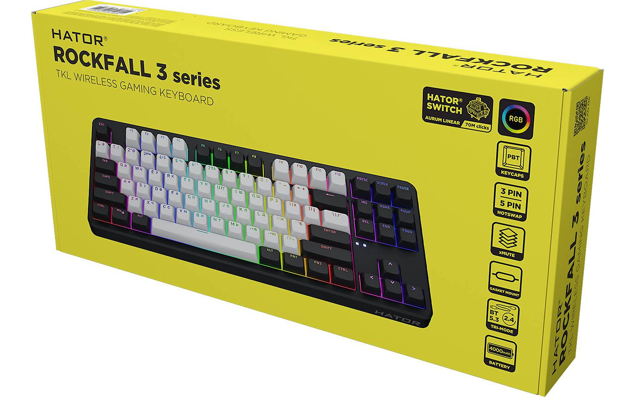 HATOR Rockfall 3 Mecha TKL / UA Black