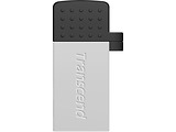 USB Transcend JetFlash 380G 32Gb / OTG / USB2.0 + Micro-USB / Silver