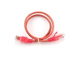 Cable Patch Cord Cablexpert PP12-0.5M / 0.5m / Cat.5E / Red