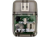 Card Reader Esperanza EA132 / All-in-1 / USB2.0 / Black