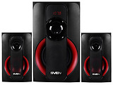Speakers Sven MS-304 / 2.1 / 40W RMS / Bluetooth + EDR / Digital LED display / FM-tuner / Black