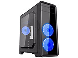 Case GameMax G561-F / ATX / Transparent side panel / 3 x 12cm 32xLeds Red LED Fans /