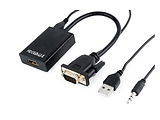 Adapter Cablexpert A-VGA-HDMI-01 / VGA into digital HDMI + 3.5 mm audio /