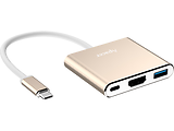 Adapter Apacer APDH610C-1 / USB Type-C to USB-A 3.1 + HDMI + Type-C Hub /