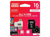 MicroSD GOODRAM M1A4-0160R11 / 16Gb / OTG / SDHC adapter /