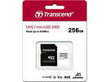 MicroSD Transcend TS256GUSD300S / 256GB / SD adapter /