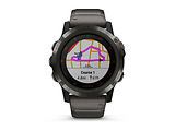 Garmin FENIX 5X PLUS SAPPHIRE / CARBON GREY DLC TITANIUM WITH DLC TITANIUM BAND / 010-01989-05 / Grey