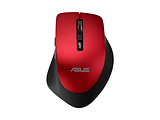 Mouse ASUS WT425 / Wireless / Silent / Optical / 1000-1600 dpi / 6 buttons / Ergonomic / Red