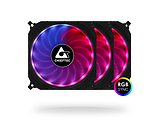 PC Case Fan Chieftec CF-3012-RGB TORNADO / 3x RGB Rainbow Fan set /