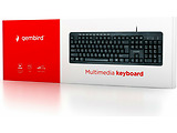 Keyboard Gembird KB-UM-106-RU / Silent / Black