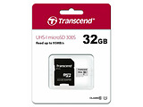 MicroSD Transcend / 32GB / SD adapter / UHS-I U1 / TS32GUSD300S-A /