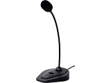 Gembird MIC-D-01 Desktop microphone with flexible gooseneck / Black