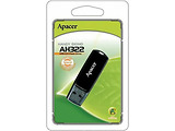 Apacer AH322 16GB USB2.0 Flash Drive AP16GAH322 / Black