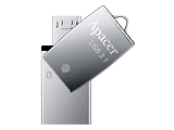 Apacer AH750 16GB USB3.1 / Micro-USB Flash Drive AP16GAH750 Silver