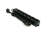 UltraPower UP6-B-6PPB 6 Sockets 1.8m / Black