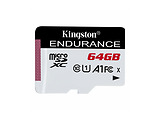 Kingston SDCE/64GB 64GB microSD Class10 A1 UHS-I FC + SD adapter High Endurance 600x