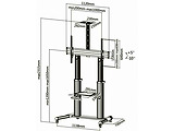 Reflecta 100VC-Shelf Mobile Stand for Displays