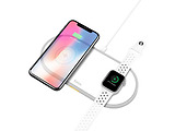 Hoco CW20 Wisdom 2-in-1 wireless charger / White