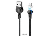 Hoco S8 Magnetic charging cable for MicroUSB / Black