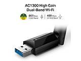 TP-LINK Archer T3U Plus USB3.0 High Gain Wireless AC Dual Band LAN Adapter / Black