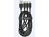HELMET Kevlar 3 in 1 Charging Cable / Black